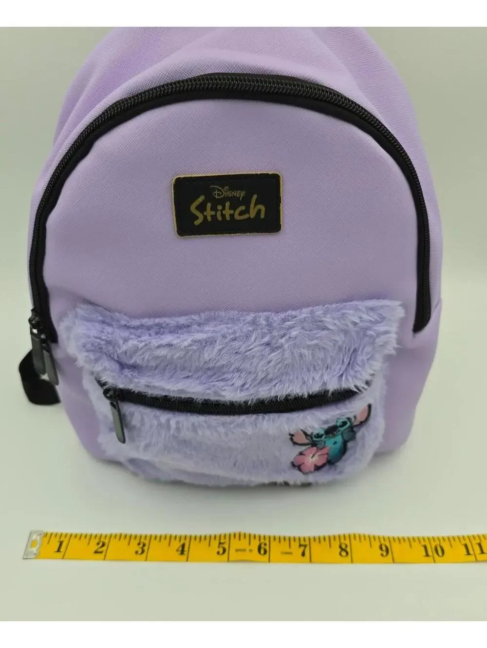 Disney Stitch Mini Backpack Purple Plush Pocket Lilo & Stitch 10